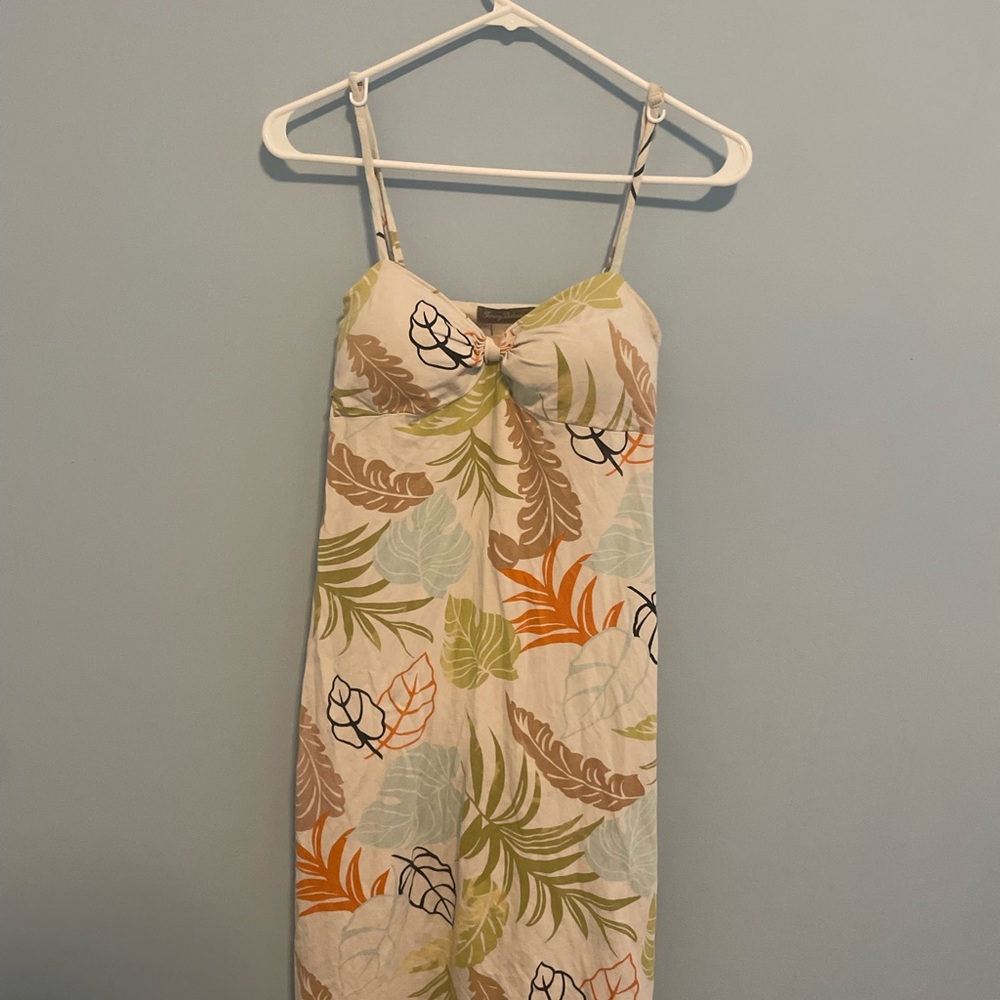 Tommy Bahama Cream Floral Midi Dress